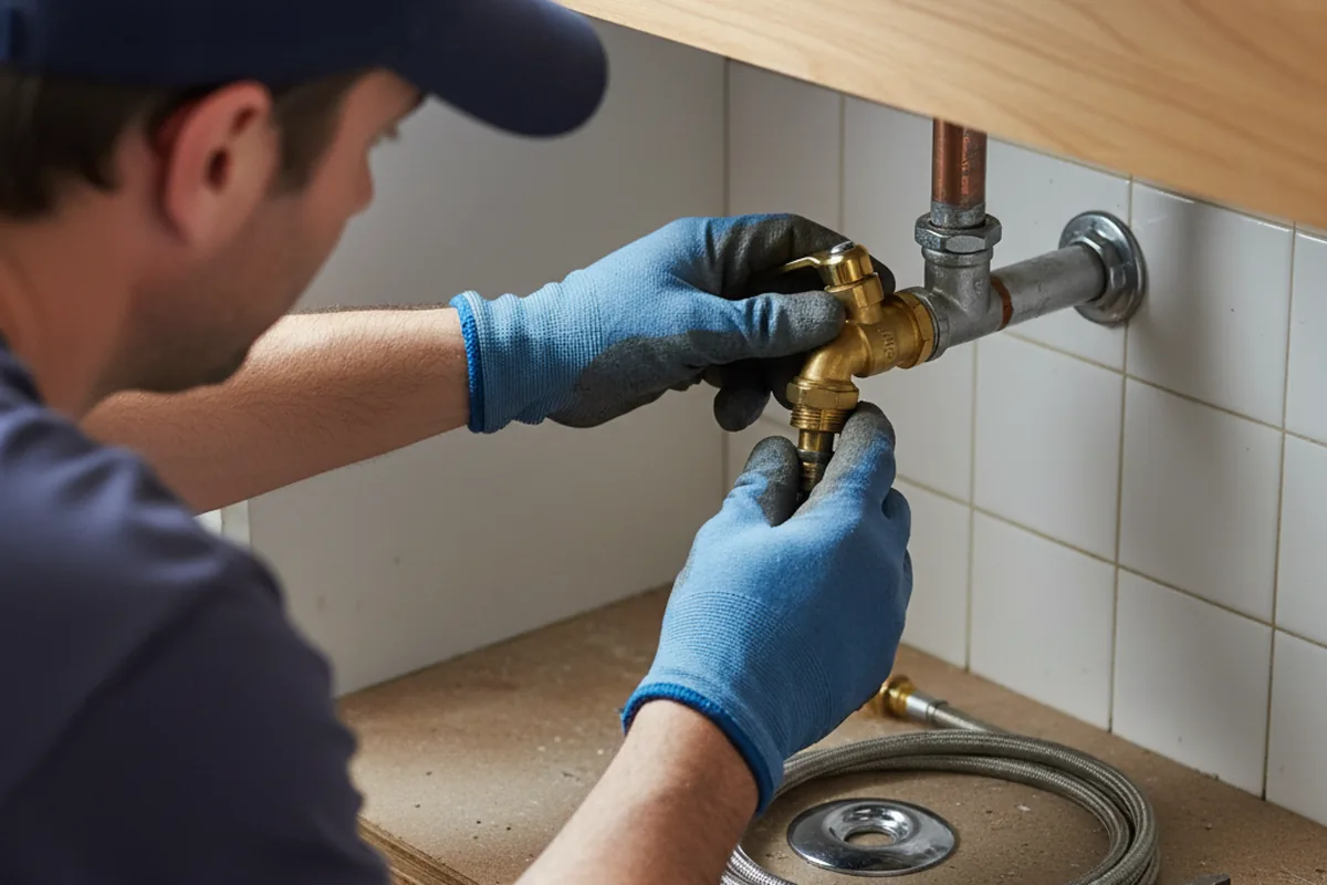 Shutoff valve and fitting work during Emergency Plumbing in Bella Vista